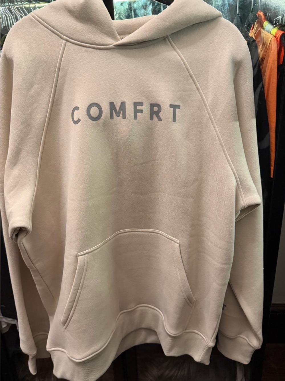 COMFRT Logo Hoodie in Dusty Beige